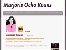 Tablet Screenshot of marjorieochokouns.com